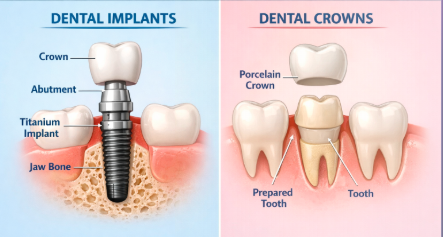 Implant Post vs Crown Lifespan