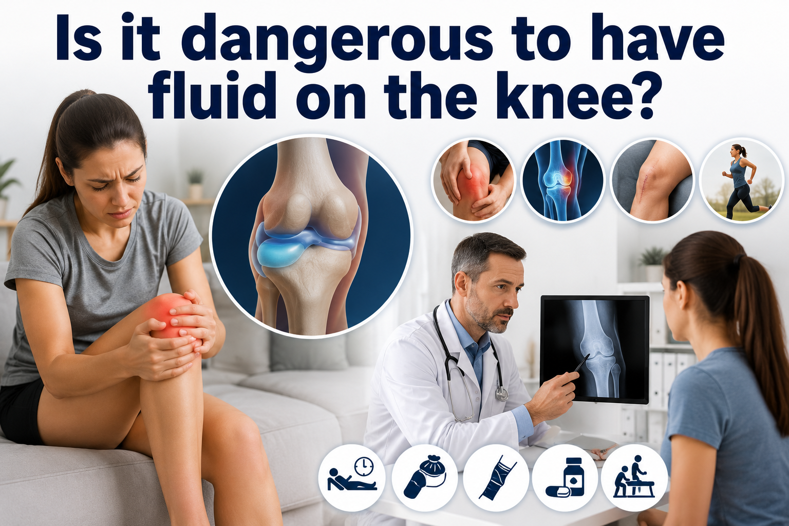 Is it dangerous to have fluid on the knee?