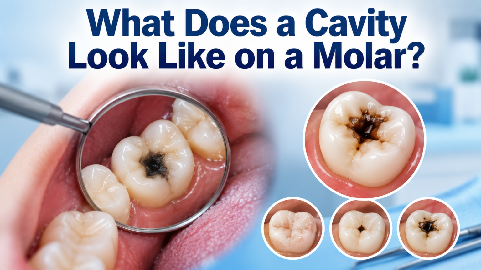 What Does a Cavity Look Like on a Molar?