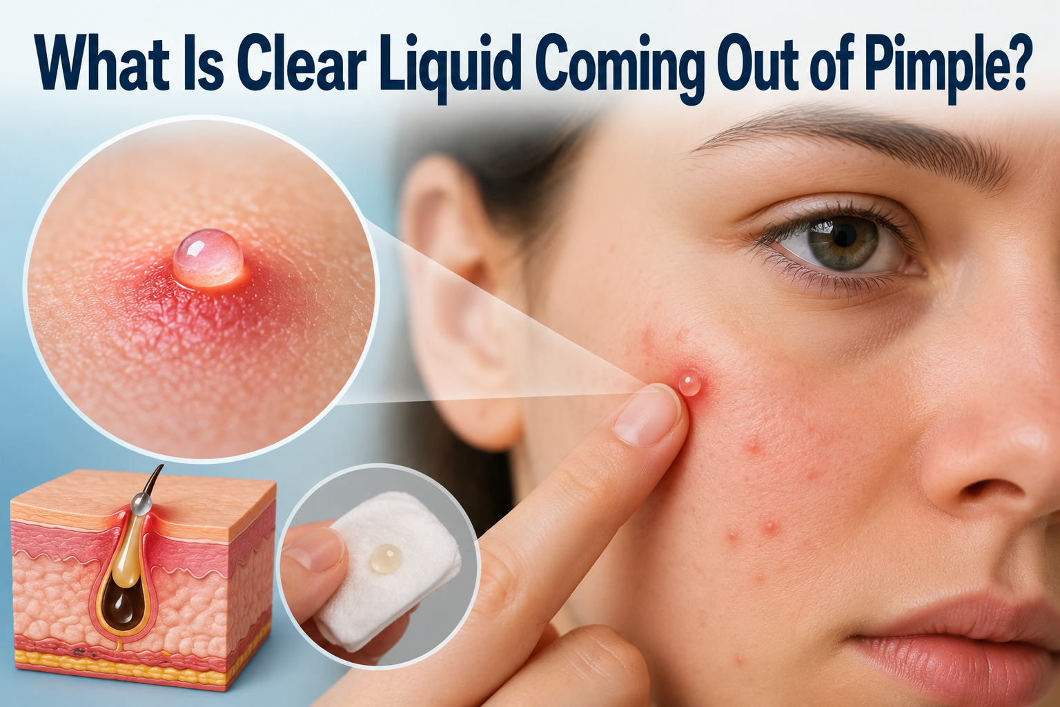What Is Clear Liquid Coming Out of Pimple?
