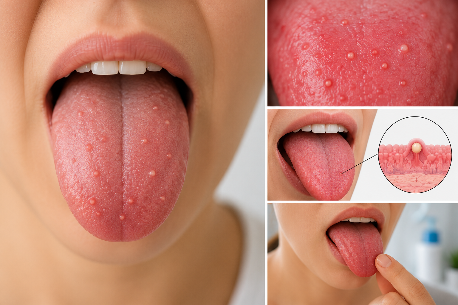 do you get pimples on your tongue