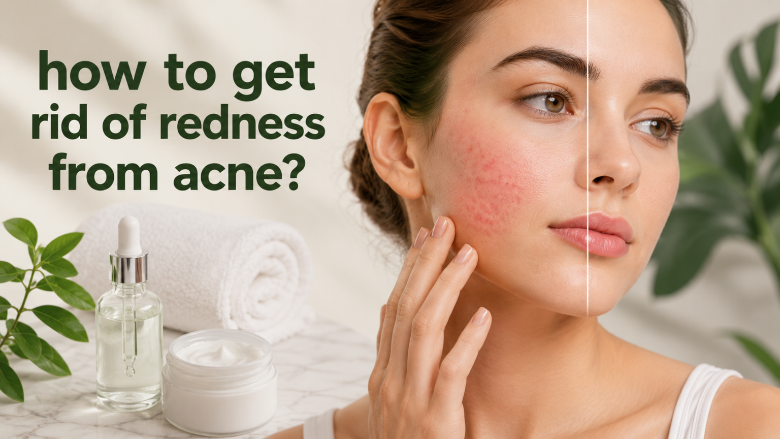 how to get rid of redness from acne?