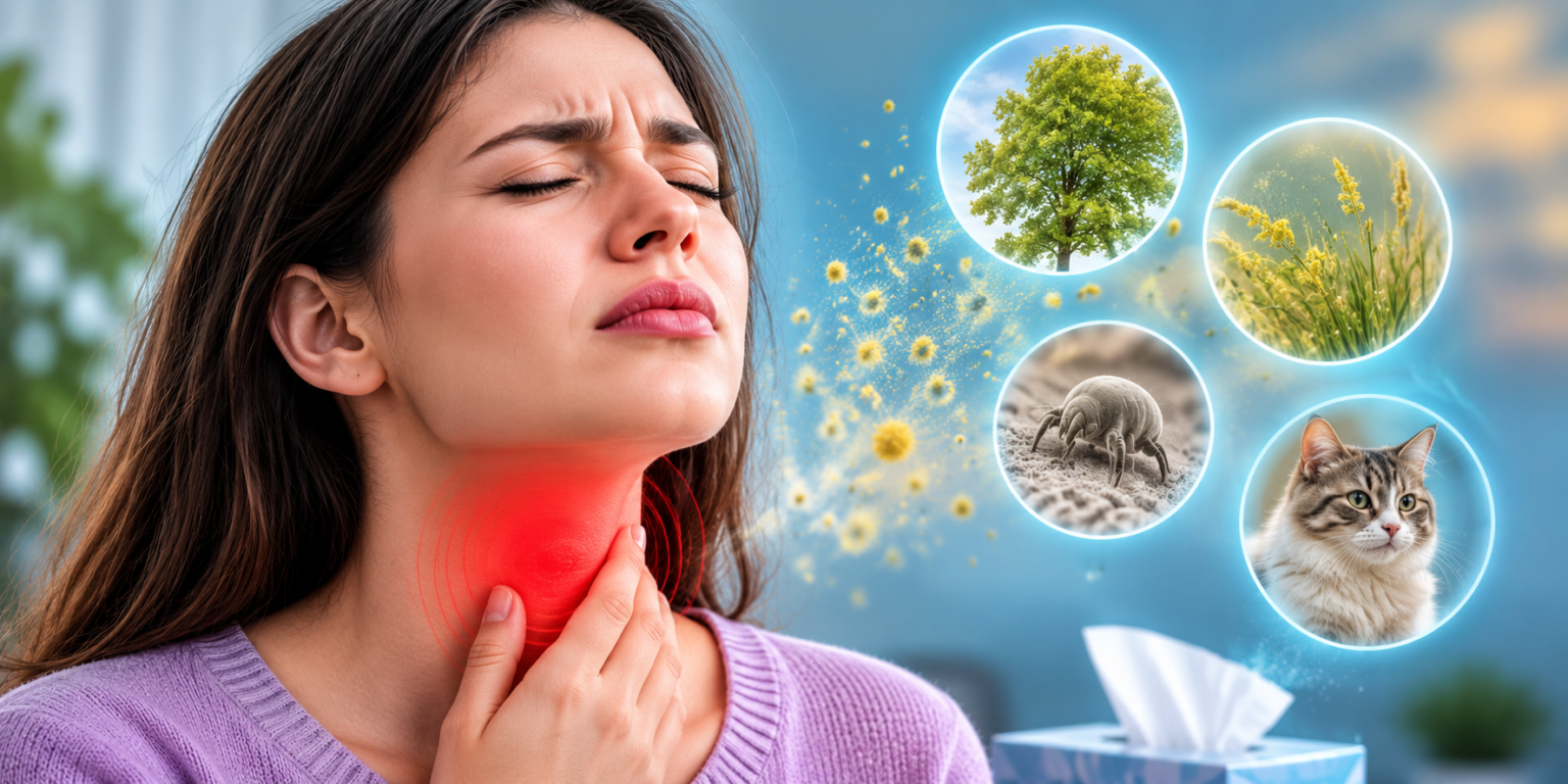 Can You Get a Sore Throat From Allergies?