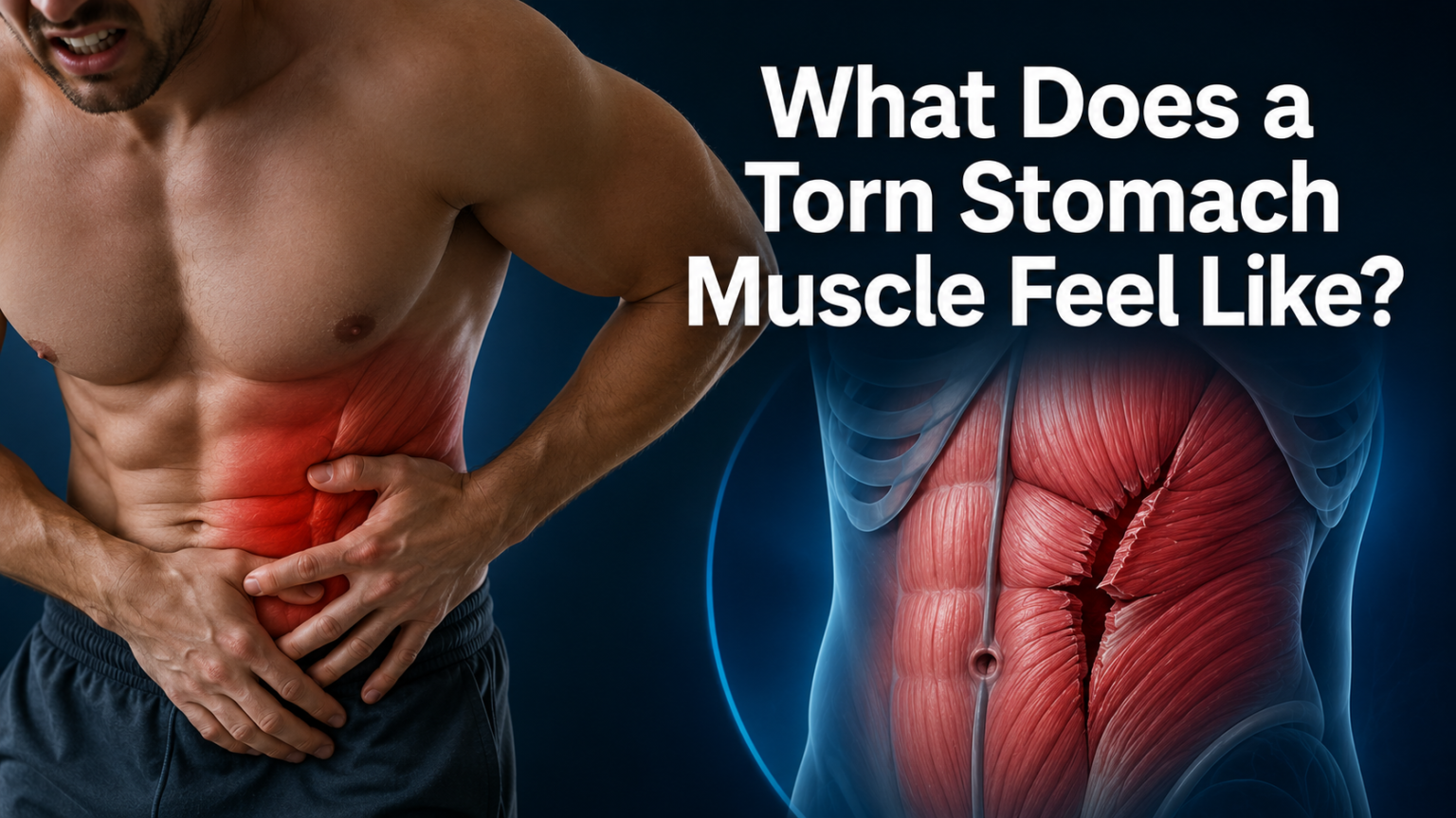 What Does a Torn Stomach Muscle Feel Like?