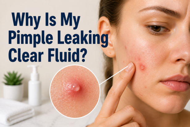 Why Is My Pimple Leaking Clear Fluid?